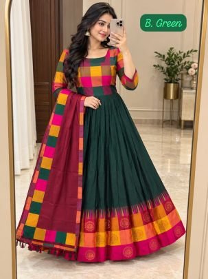 Aarohi Rangoli Border Anarkali Suit