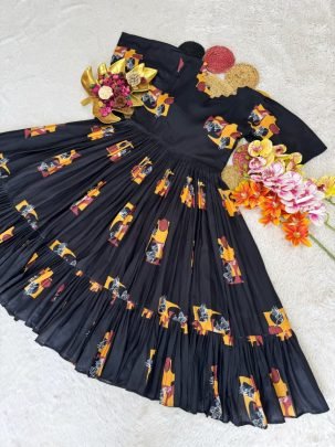 Beautiful Soft Cotton Printed Midi Gown
