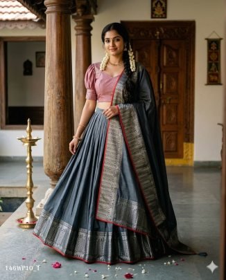 Bhagyalaxmi Woven Silk Lehenga Set