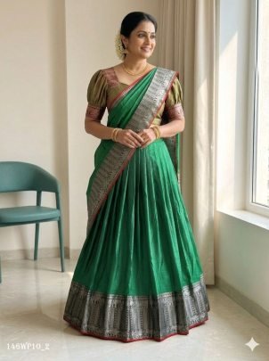 Bhagyalaxmi Woven Silk Lehenga Set