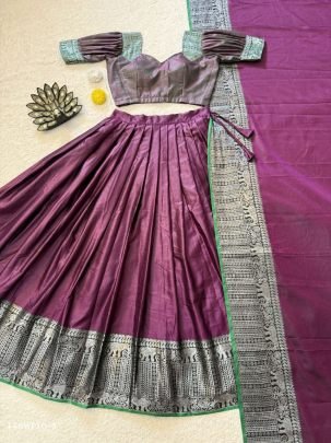 Bhagyalaxmi Woven Silk Lehenga Set