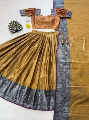 Bhagyalaxmi Woven Silk Lehenga Set