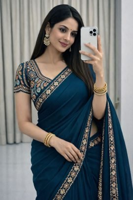 Designer Rangoli Silk  Saree