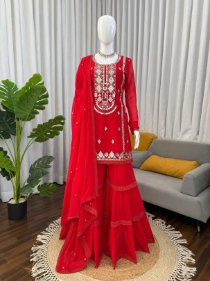 Designer Sharara Set