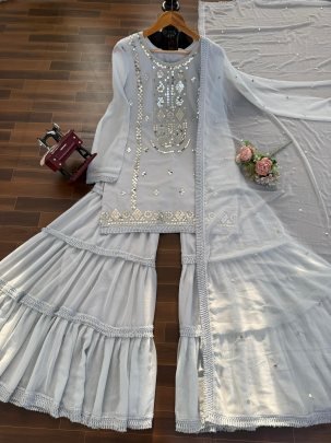 Designer Sharara Set