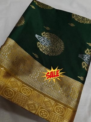 Elegant Banarasi Silk Borderless Saree with Zari Weaving