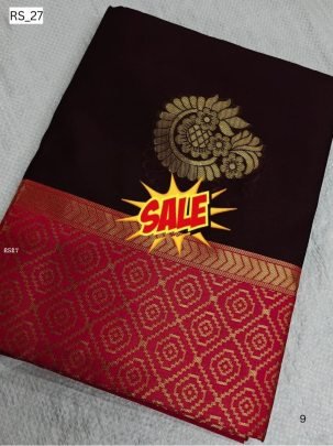 Elegant Borderless Silk Saree with Zari Border