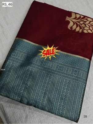 Elegant Borderless Silk Saree with Zari Border