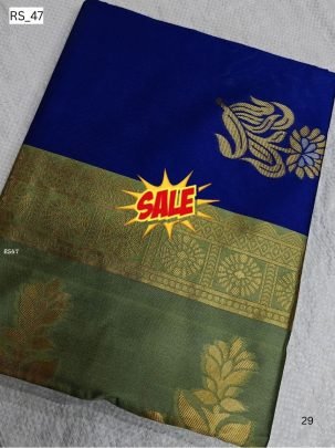 Elegant Borderless Silk Saree with Zari Border