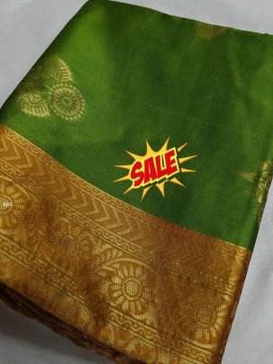 Elegant Traditional Borderless Silk Saree with Zari Weaving