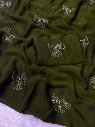 Ethereal Butterfly Saree