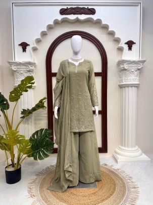 Faux Georgette sHARARA