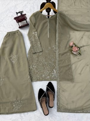 Faux Georgette sHARARA