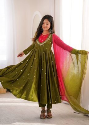 Festive Embroidered Anarkali Dress Set