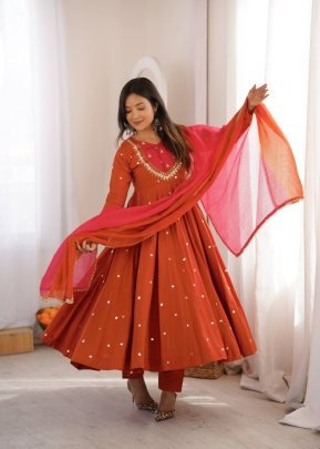 Festive Embroidered Anarkali Dress Set