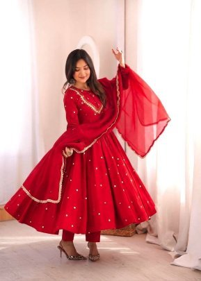 Festive Embroidered Anarkali Dress Set