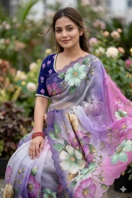floral digital print with beautiful pipe work