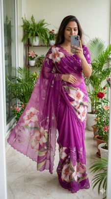 floral digital print with beautiful pipe work