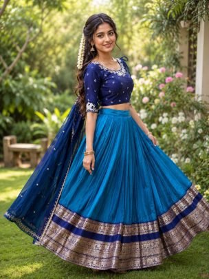 Foux Georgette Lehenga