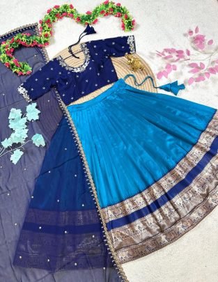 Foux Georgette Lehenga
