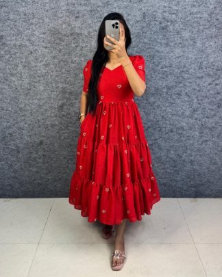 Heart Midi Gown Valentine   s Day Special