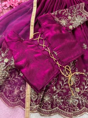 Iraaya Cutdana Embroidered Kids Lehenga Choli