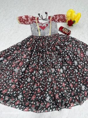 Kalamkari Cota Checks Gown