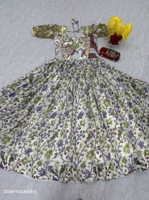 Kalamkari Cota Checks Gown