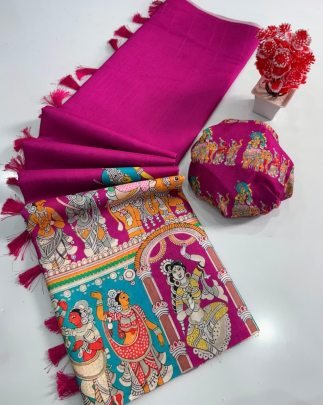 Kalamkari Digital Printed Saree
