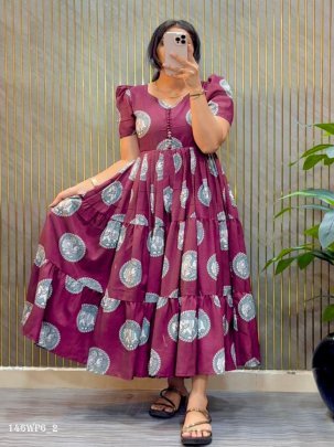 kalamkari pocket midi dress