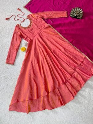 Kalyani Maggam Work Festival Gown