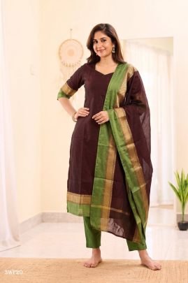Kanchi Cotton Classic Straight Kurta Set
