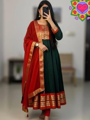 Launching traditional Gwon with dupatta 