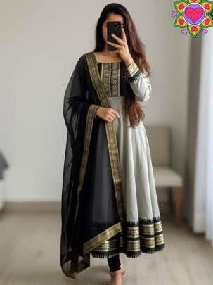 Launching traditional Gwon with dupatta