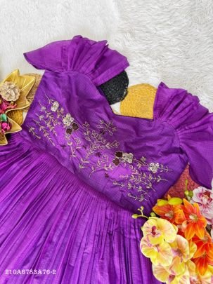 Maggam Work Kota Checks Designer Gown