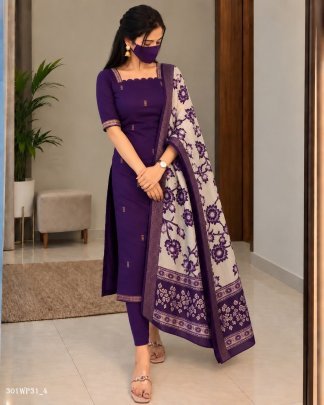 mangalagiri butta silk cotton kalamkari set