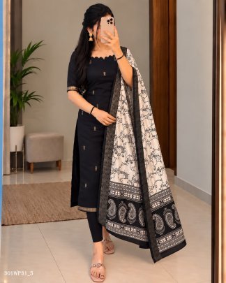 mangalagiri butta silk cotton kalamkari set
