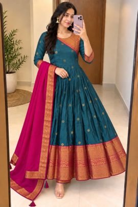 Meher Zari Border Anarkali Suit