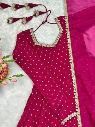 NC Moss Mirror Pearl Work Gown