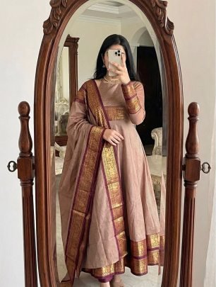 Pattu Cotton Fabric With Handwork And Jacquard Weaving Zari Border And Duppatta