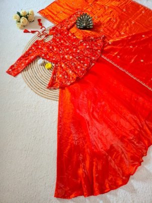Peplum Style Designer Lehenga Choli