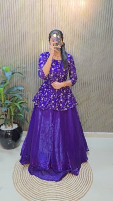 Peplum Style Designer Lehenga Choli