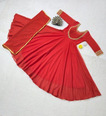 Premium Fux Georgette With Designer Hand Work