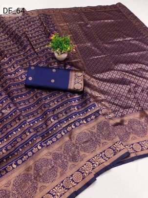 Premium Lichi Silk Saree with Zari Work Elegant Traditional Saree Online