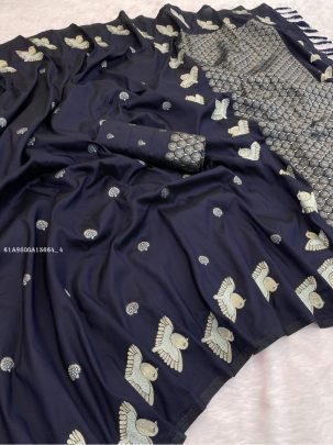 Premium Moonga Silk Saree with Intricate Zari Embroidery and Designer Pallu