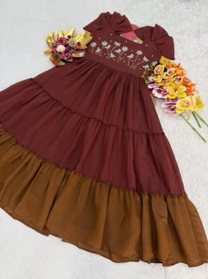 Pure Mull Cotton Gown