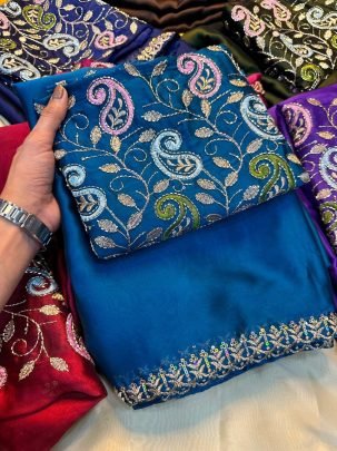 Rangoli Saree Sequence Emrodairy Saree