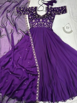 Rangoli  silk  Gown