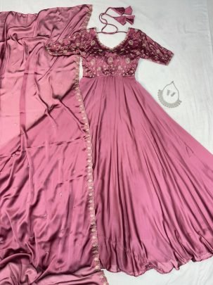 Rangoli  silk  Gown