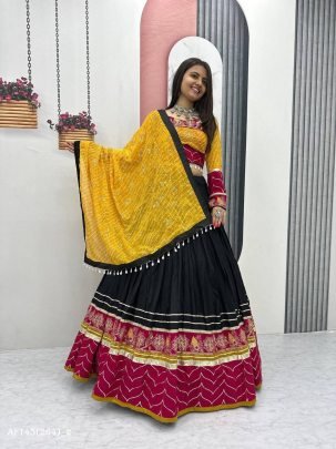 Rayon Cotton Navratri Lehenga Choli